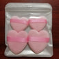 Zonyin Best Selling Super Soft Velvet Makeup Sponge Puff Small Large Heart Shape Velour Powder Puff for Women