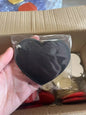 Zonyin Cute Red Heart Pu Leather HD Glass Pocket Makeup Mirror Custom Logo Portable Travel Mini Cosmetic Mirrors for Women Girls