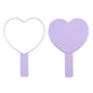 Zonyin Heart Shape Hand Cosmetic Mirror Custom logo Plastic Portable Handheld Makeup Mirror Promotional Business Gift