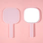 Zonyin Custom Logo Plastic Square Salon Barber Makeup Mirrors Portable Private Label Handheld Mirror With Handle