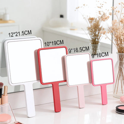Zonyin Wholesale 5 Sizes Custom Logo Square Handheld Mirror Portable Small Makeup Mirror Compact Cosmetic Mirror with Logo