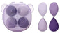 4pcs Portable Travel Size Colorful Bear Box Makeup Blender Sets Beauty Egg Puff Latex Free Powder Foundation Makeup Sponge