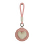 Zonyin New Design Cute Pink Double Sided Round Small Pocket Mirror 1x 2x Magnifying Compact Mirror With Pu Leather Hanging Rope