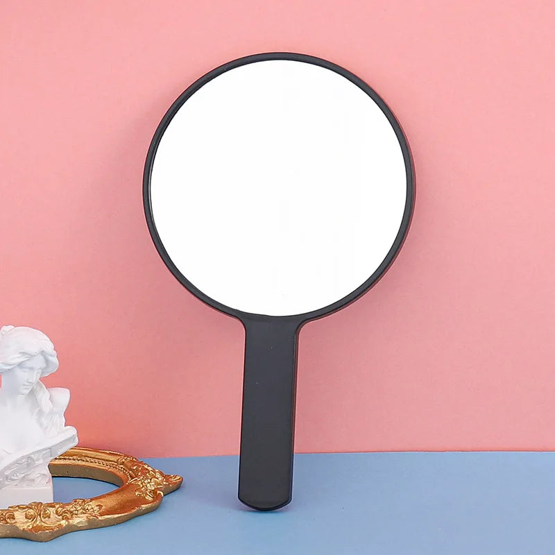 Zonyin Custom Round Small Vanity Mirror Personalized Handle Makeup Mirror Customizable Handheld Travel Mirror for Promotion