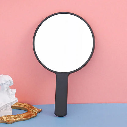 Zonyin Custom Round Small Vanity Mirror Personalized Handle Makeup Mirror Customizable Handheld Travel Mirror for Promotion