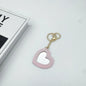 Zonyin High Quality Small Heart Makeup Mirror Key Chain Promotional Heart Shape Key Ring Love Shape Mirror PU Leather Keychain