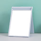 Zonyin High Quality Black Rectangle Folding Compact Travel Makeup Mirror Customizable Plastic Foldable Desktop Mirror for Women