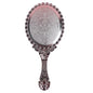 Zonyin Custom Logo Handheld Gold Oval Vanity Mirror Retro Electroplating Personalized Makeup Mirror for Wholesales