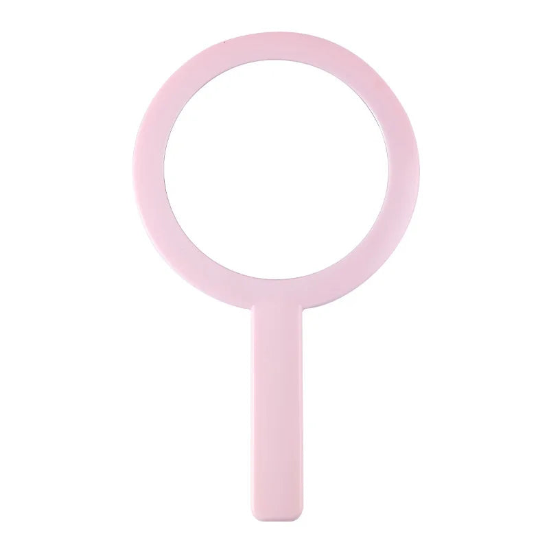 Zonyin Plastic Round Customized Logo Small Portable Makeup Mirror New Design Round Handheld Travel Mirror with Personalization