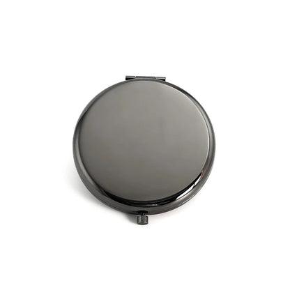 Zonyin Customized Logo Double Sided Compact Metal Cosmetic Mirror New Style Small Pocket Wedding Souvenirs Makeup Mirror
