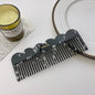 Zonyin Custom Logo Retro Acetate Cosmetic Mirror and Hair Comb Set Pocket Mirror Personalized Makeup Mirrors for Girls