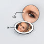 Zonyin Travel Small Portable Makeup Mirror with LED Mini Compact HandHeld Makeup Mirror 1X/10X Magnification Mirror