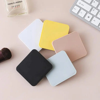 Zonyin Custom Logo Double Sided Square Small Mirror Portable Folding Travel Compact Makeup Pocket Mirror for Girl Women Gifts
