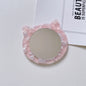 Zonyin Private Label Cat-Shape Travel Cosmetic Mirror Custom logo Acetate Small Pocket Mirror for Makeup Promotional Gift