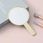 Zonyin Hot Sale Portable Square Round Makeup Mirror Small Handheld Cosmetic Hand Mirror for Girls Woman With Custom Logo