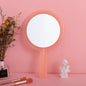 Zonyin New Round Double-sided Hand-held Travel Mirror Wholesale Makeup Mirror Portable Magnifying Glass Vanity Cosmetic Mirror