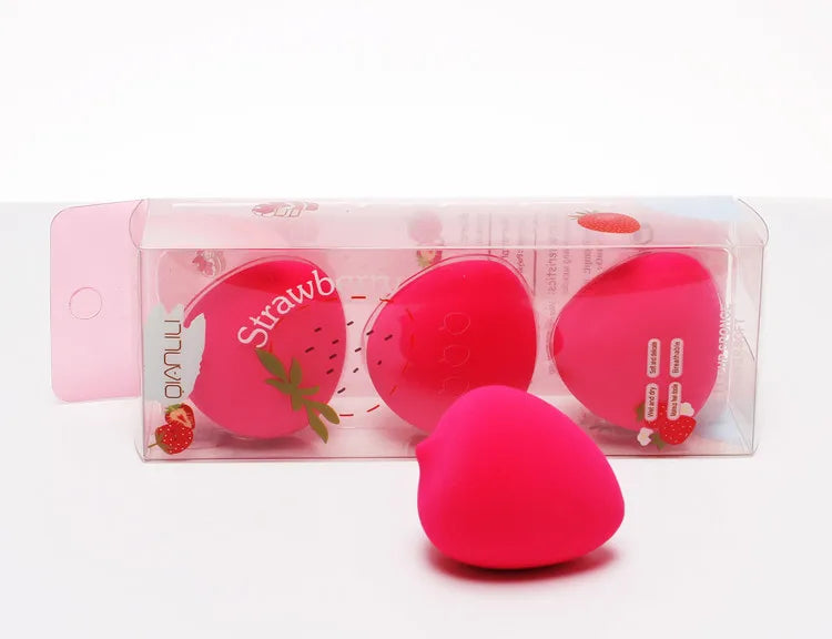 Zonyin Super Soft Latex Free Green Avocado Makeup Blender Sponge 3 Packs Makeup Sponge Set With Box