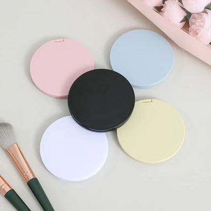 Zonyin Custom Logo Portable Pocket Travel Makeup Mirror Hot Selling Double-Sided Folding Cosmetic Mirror for Women