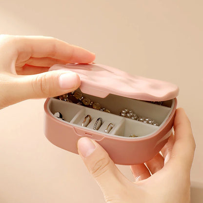 Zonyin New Arrive High Quality Electroplate Sparkling Makeup Mirror Private Label Travel Cosmetic Mirror With Jewelry Organizer