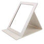 Foldable Square Cosmetic Leather Full Edge Portable Student Princess Style High-definition Dressing Mirror Durable Anti-fall