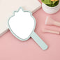 Zonyin New Arrival Strawberry Shape Customized Portable Mini Handheld Plastic Cosmetic Makeup Mirror for Children Girls