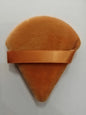 Zonyin Wholesale Super Soft Velour Triangle Powder Puff Custom Logo Label Makeup Puffs Velvet Face Cosmetic Puff for Women