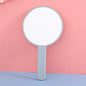 Zonyin Round Plastic Travel Makeup Mirrors Large Cosmetic with Handle Mirrors Decorative Hand Held for Women Girls Daily Makeup