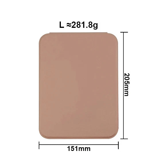 Zonyin High Quality Large Pu Leather Makeup Standing Mirror Big Portable Folding Desktop Cosmetic Mirror with Customized Logo