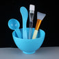 Zonyin Wholesale Silicone Mask Brush Makeup Tools Facial Mask Bowl Stick Spatula Spoon Brush Set for Beauty Salon 5 in 1