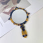 Zonyin Wholesale Diamond Pattern Acetate Makeup Mirror Portable Handle Handheld Cosmetic Mirror Colorful Women for Daily Use
