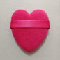 Zonyin Wholesale Powder Puff Custom Logo Soft Velour Cosmetic Puffs Pink Heart Powder Puff