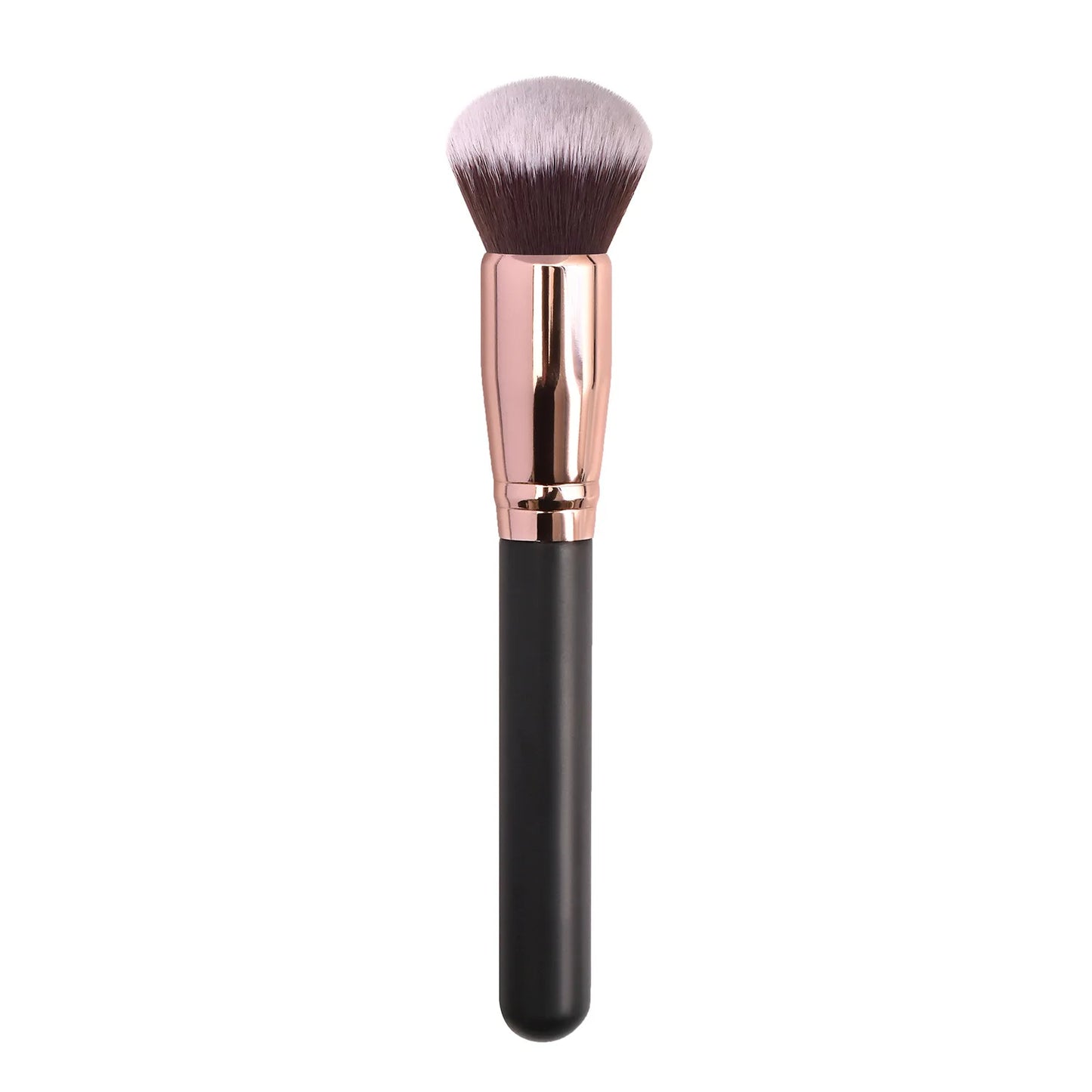 Zonyin High Quality Soft Powder Brush Single Make up Brushes Black Gold Flat Foundation Brush Private Label