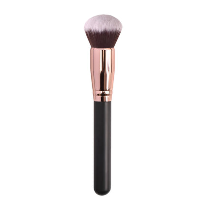 Zonyin High Quality Soft Powder Brush Single Make up Brushes Black Gold Flat Foundation Brush Private Label