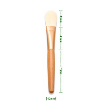 Zonyin Wholesale Customized Logo Wooden Foundation Face Facial Mask Brush BB Cream Mask Cosmetic Makeup Brush
