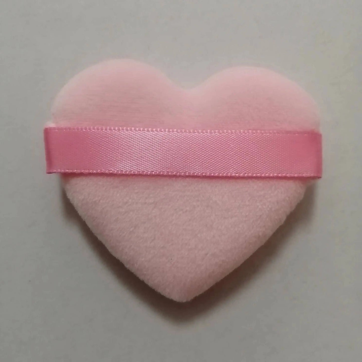 Zonyin New Arrival Small Big Pink Heart Shaped Soft Velvet Powder Puff for Make up