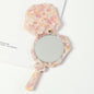 Zonyin Wholesale Handheld Round Mirror Portable Compact Small Cosmetic Mirror Custom Logo Acetate Beauty Salon Makeup Mirror