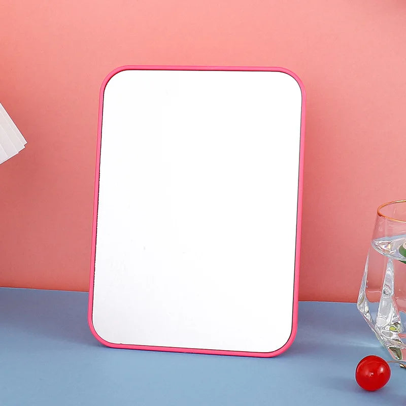 Zonyin Multifunction Pocket Foldable Handheld Cosmetic Mirror Custom Logo Compact Tabletop Folding Makeup Mirror for Travel