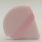 Zonyin Hot Selling Customized Cosmetic Flocking Heart Puff Velvet Makeup Loose Powder Puff Triangle Soft Dry Use