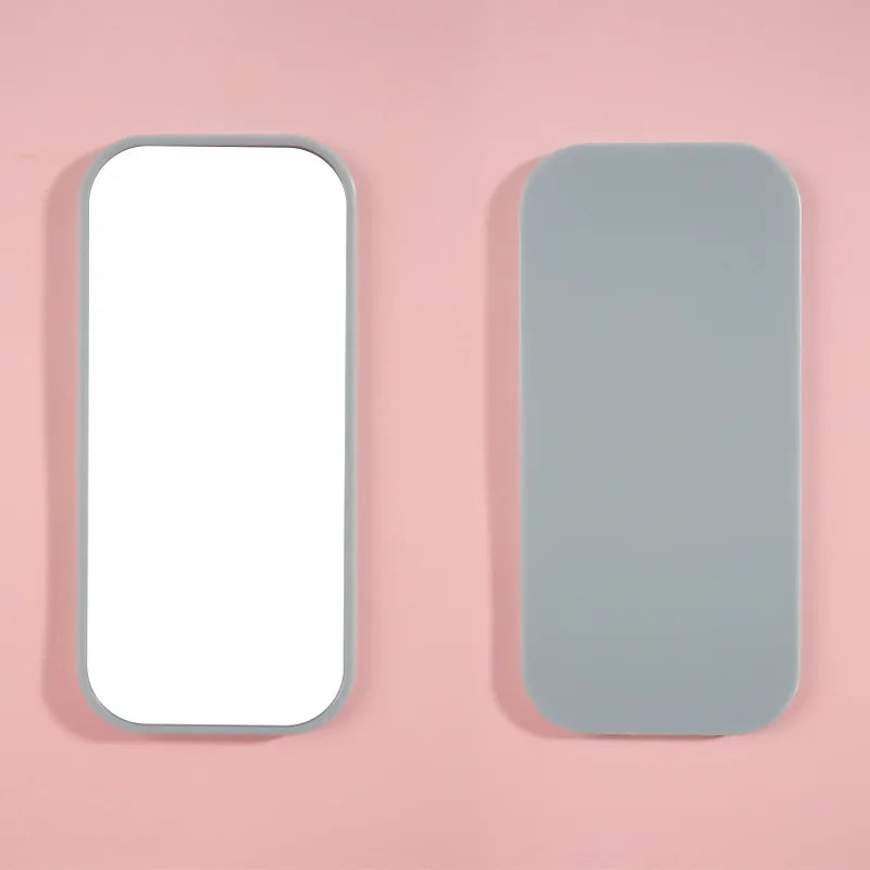 Zonyin Wholesale Promotion Portable Handheld Square Cosmetic Makeup Mirror Plastic+Glass Travel Pocket Personalized Small Mirror