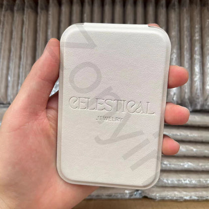 Zonyin Custom Portable Makeup Mirror Foldable Solid Color PU Leather Simple Mini Compact Cute Pocket Mirror for Woman Girls Gift