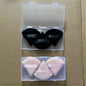 Zonyin 2 Pieces Large Face Powder Puff with a Container Soft Triangle Velour Makeup Puff Big Velvet Body Powder Puff for Women