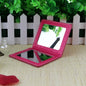 Zonyin Wholesale square PU Leather Makeup Mirror Portable Crocodile Skin Compact Pocket Mirror Cosmetic Travel Mirror for Girl