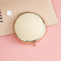Zonyin Customizable 70mm Round Cosmetic Desktop Mirror Portable with Dual Sides and Magnifying Feature Small Size D-shaped