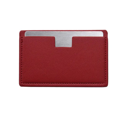 Zonyin Wholesale Rectangle Pull-out Design Travel Makeup Stainless Steel Mirror Custom Your Brand Logo With Pu Leather Case