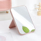 Zonyin Abs Plastic Desktop Rotatable Foldable Cosmetic Mirror Square HD Glass Princess Tabletop Makeup Mirror With Hanging Hole