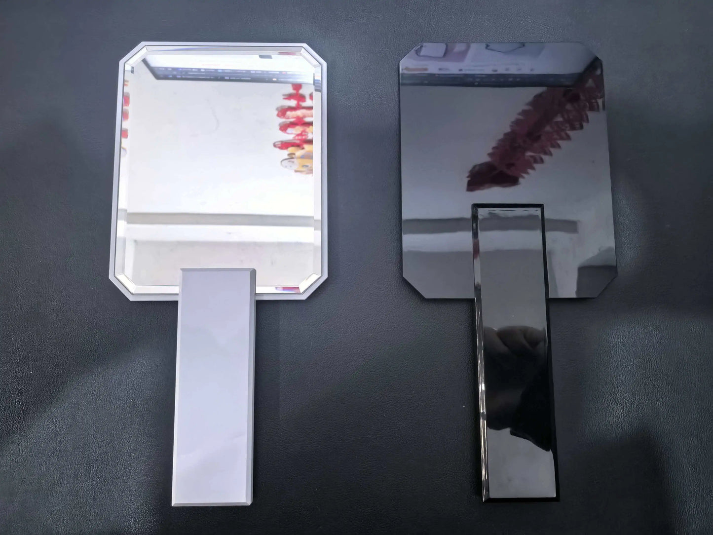 Zonyin Personalized Travel Makeup Mirror Custom Logo Plastic Square Handheld Cosmetic Mirror for Girls and Woman Gift