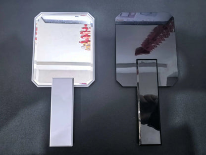 Zonyin Personalized Travel Makeup Mirror Custom Logo Plastic Square Handheld Cosmetic Mirror for Girls and Woman Gift