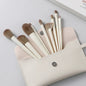 Zonyin 10 Pcs Factory High Quality Custom Logo Plastic Portable Travel Cosmetic Makeup Brush Kits Makeup Brushes Set