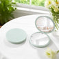 Zonyin Wholesale Folding Flip Mirror Handheld Double-sided Plastic Makeup Mirror Girls' Small Portable Mirror