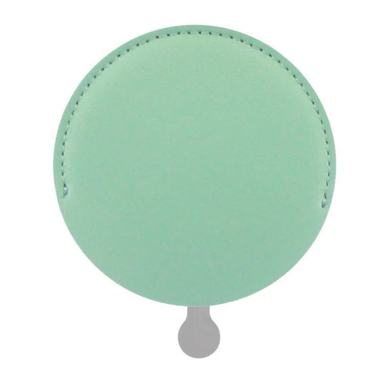 Zonyin Wholesale Cheap Gold Round Pull-out Makeup Pocket Mirror Private Label Pu Leather Metal Mirror for Travel